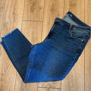 Old Navy Women's Dark Blue Straight Leg Jeans